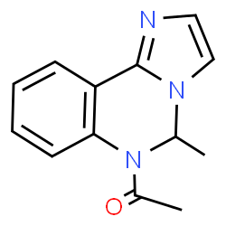 Imidazo[1,2-c]quinazoline, 6-acetyl-5,6-dihydro-5-methyl- (8CI) structure