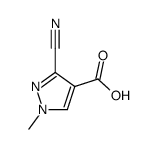 1H-Pyrazole-4-carboxylicacid,3-cyano-1-methyl-(9CI) structure