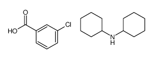 3-chlorobenzoic acid,N-cyclohexylcyclohexanamine结构式