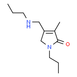 2H-Pyrrol-2-one,1,5-dihydro-3-methyl-1-propyl-4-[(propylamino)methyl]-(9CI) Structure