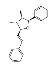 (2S,4S,5R)-3,4-dimethyl-5-phenyl-2-styryloxazolidine结构式