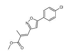 3-[5-(4-chlorophenyl)isoxazol-3-yl]-2-methylacrylic acid methyl ester Structure