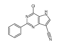 2-Phenyl-4-chloro-7-cyanopyrrolo[3.2-d]pyrimidine Structure