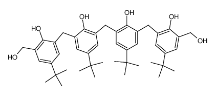 3-[3-[3-[3-(Hydroxymethyl)-5-tert-butylsalicyl]-5-tert-butylsalicyl]-5-tert-butylsalicyl]-5-tert-butyl-2-hydroxybenzyl Alcohol结构式