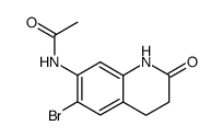 N-(6-bromo-2-oxo-1,2,3,4-tetrahydro-[7]quinolyl)-acetamide结构式