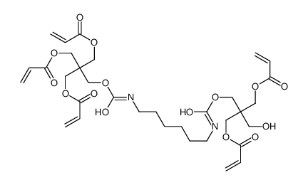 2-(hydroxymethyl)-5,14-dioxo-2,17,17-tris[[(1-oxoallyl)oxy]methyl]-4,15-dioxa-6,13-diazaoctadecane-1,18-diyl diacrylate Structure