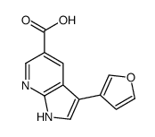 3-(3-Furyl)-1H-pyrrolo[2,3-b]pyridine-5-carboxylic acid Structure