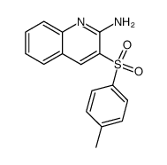 3-(toluene-4-sulfonyl)-[2]quinolylamine结构式