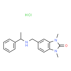 1,3-DIMETHYL-5-(((1-PHENYLETHYL)AMINO)METHYL)-1,3-DIHYDRO-2H-BENZIMIDAZOL-2-ONE Structure