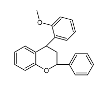 (2R,4R)-4-(2-methoxyphenyl)-2-phenyl-3,4-dihydro-2H-chromene结构式