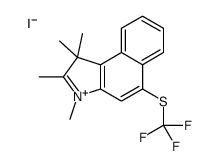 1,1,2,3-tetramethyl-5-(trifluoromethylsulfanyl)benzo[e]indol-3-ium,iodide结构式