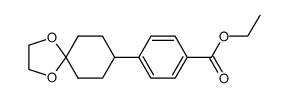 Ethyl 4-(1,4-dioxaspiro[4.5]dec-8-yl)benzoate Structure