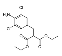 diethyl 2-[(4-amino-3,5-dichlorophenyl)methyl]propanedioate Structure