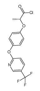 (R)-2-[4-(5-trifluoromethylpyridine-2-oxy)phenoxy]propionyl chloride Structure