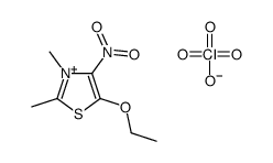 5-ethoxy-2,3-dimethyl-4-nitro-1,3-thiazol-3-ium,perchlorate结构式