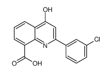 2-(3-chlorophenyl)-4-oxo-1H-quinoline-8-carboxylic acid结构式