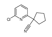 1-(6-chloropyridin-2-yl)cyclopentanecarbonitrile结构式