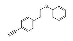 4-(2-phenylsulfanylethenyl)benzonitrile Structure