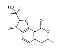 2-(1-hydroxy-1-methyl-ethyl)-7-methyl-6,7-dihydro-1,8-dioxa-cyclopenta[a]naphthalene-3,9-dione Structure