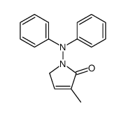 4-methyl-1-(N-phenylanilino)-2H-pyrrol-5-one结构式