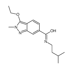 3-ethoxy-2-methyl-N-(3-methylbutyl)indazole-6-carboxamide Structure