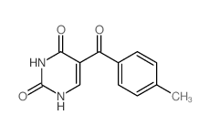 5-(4-methylbenzoyl)-1H-pyrimidine-2,4-dione structure