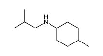 4-methyl-N-(2-methylpropyl)cyclohexan-1-amine结构式