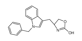 (4S)-4-[(1-benzylindol-3-yl)methyl]-1,3-oxazolidin-2-one结构式