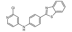 N-[4-(1,3-benzothiazol-2-yl)phenyl]-2-chloropyridin-4-amine结构式