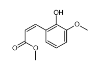 methyl 3-(2-hydroxy-3-methoxyphenyl)prop-2-enoate Structure