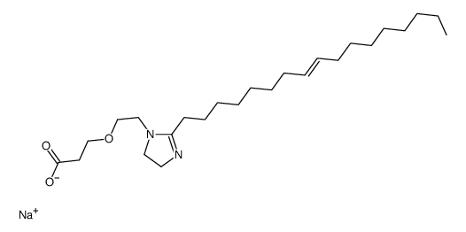 sodium (Z)-3-[2-[2-(heptadec-8-enyl)-4,5-dihydro-1H-imidazol-1-yl]ethoxy]propionate Structure