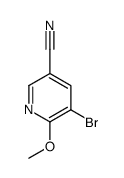 5-溴-6-甲氧基-3-吡啶甲腈结构式