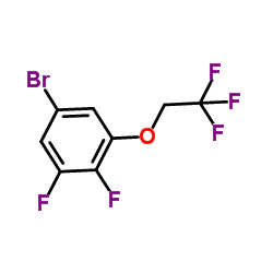 5-bromo-1,2-difluoro-3-(2,2,2-trifluoroethoxy)benzene Structure