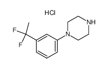 1-[3-(1,1-difluoroethyl)phenyl]piperazine hydrochloride结构式