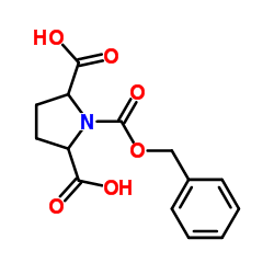 1,2,5-Pyrrolidinetricarboxylic acid, 1-(phenylmethyl) ester Structure