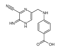 4-(N-(2-AMINO-3-CYANO-5-PYRAZINYLMETHYL)-AMINO)BENZOIC ACID) structure