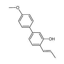 (E/Z)-5-(4-methoxyphenyl)-2-(prop-1-enyl)phenol结构式