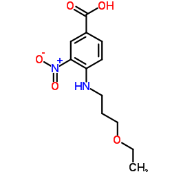 4-[(3-Ethoxypropyl)amino]-3-nitrobenzoic acid结构式