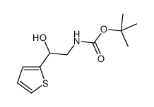 tert-butyl N-(2-hydroxy-2-thiophen-2-ylethyl)carbamate Structure