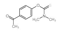 Carbamothioic acid,dimethyl-, O-(4-acetylphenyl) ester (9CI) structure