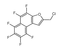 2-chloromethyl-4,5,6,7,8,9-hexafluoronaphtho[2,1-b]furan Structure