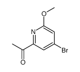 1-(4-bromo-6-methoxypyridin-2-yl)ethanone结构式