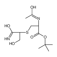 N-Acetyl-S-[2-amino-1-(hydroxyMethyl)-2-oxoethyl]-L-cysteine-1,1-dimethylethyl Ester结构式