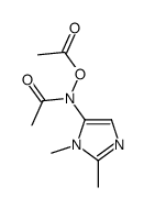 O,N-diacetyl-1,2-dimethyl-5-hydroxylaminoimidazole结构式