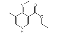 3-Pyridinecarboxylicacid,5-methyl-4-(methylamino)-,ethylester(9CI) structure