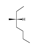 (-)(R)-3-methyl-heptane Structure