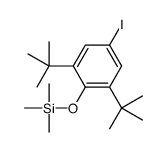 (2,6-ditert-butyl-4-iodophenoxy)-trimethylsilane Structure