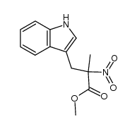 (-)-L-methyl 3-(3-indolyl)-2-methyl-2-nitropropanoate结构式