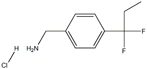 (4-(1,1-difluoropropyl)phenyl)methanamine hydrochloride结构式