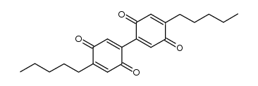 5,5'-dipentyl-2,2'-bis-p-benzoquinone Structure